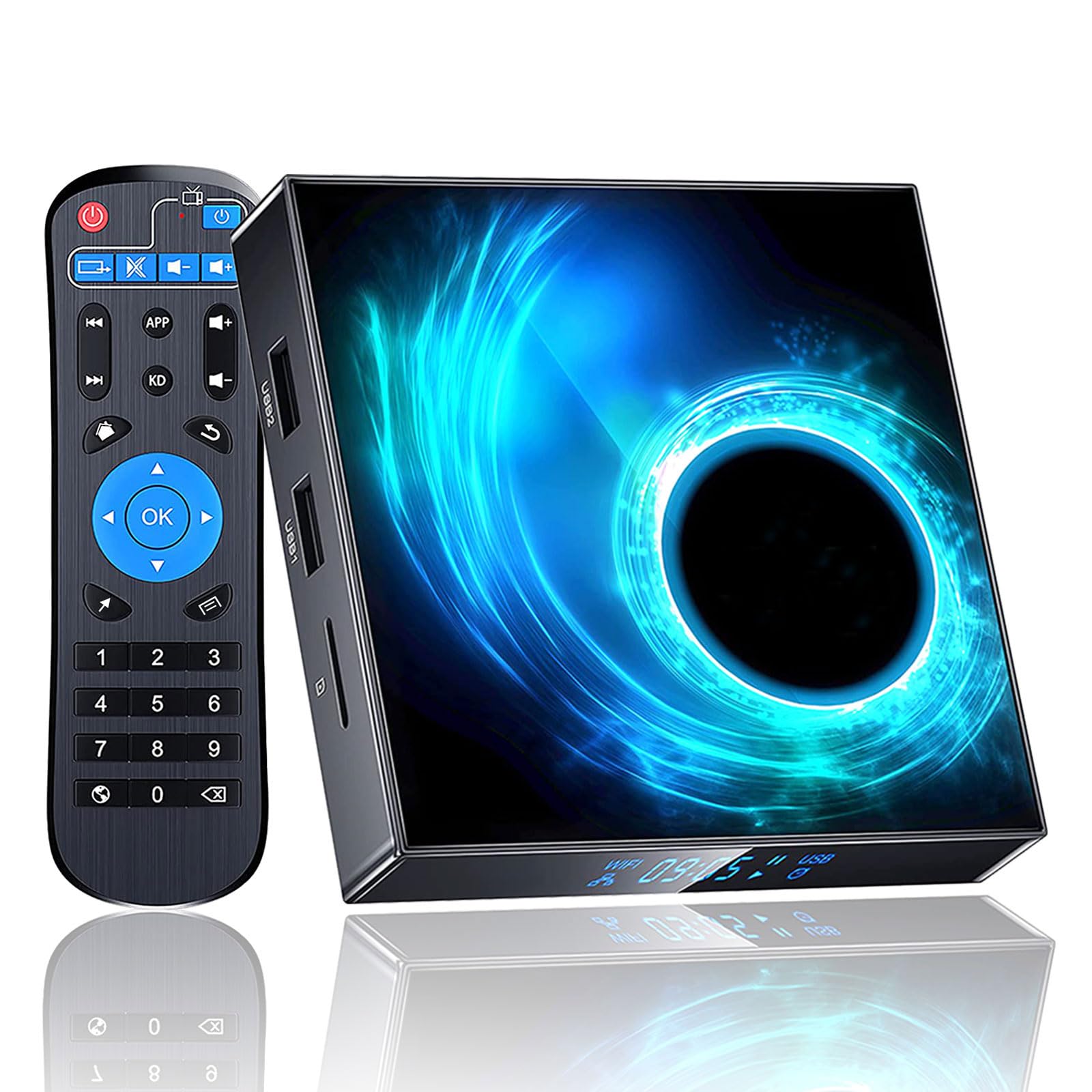 Android TV Box 2025, Android 10.0 TV Box 4GB RAM 32GB