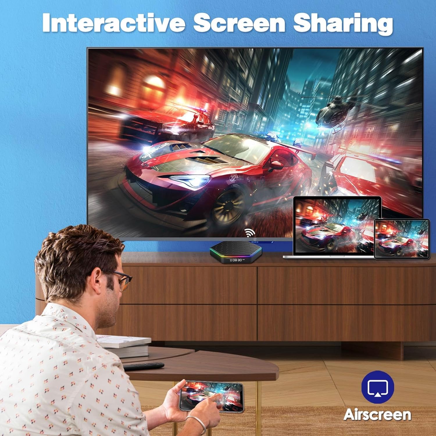 BL Android TV Box 12.0, 6K TV Box 4GB RAM 64GB ROM,